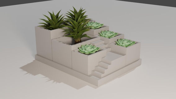 pequeno suculentos jardim Grécia ender3pro flores faça arte 3d print model - Mito3D