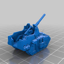 pequeño tanque clásico de artillería juego juguete accesorios 3d print model - Mito3D