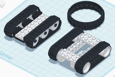 minúsculo trak micro pistas construir guía rail fvp tanque vehiculos 3d print model - Mito3D