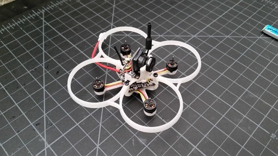 tiny whoop frame fc spacing 36x36mm diameter 30mm micro quadcopter tinywhoop hobby 3d print model - Mito3D