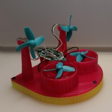 pequeno grito hovercraft racing edition v2 gadget 3d print model - Mito3D
