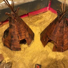 tipi nativi americani diorama architettura edifici strutture tepee teepee 3d print model - Mito3D