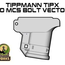 tippmann tipx mcs bolt blizzard adapter vector edition various magfed paintball sport outdoors 3d print model - Mito3D
