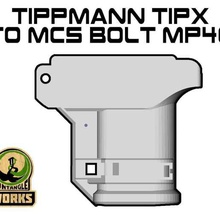 tippmann tipx mcs bolt blizzard adapter vector edition various magfed paintball sport outdoors 3d print model - Mito3D