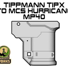 tippmann tipx mcs hurricane adapter mp40 edition various magfed paintball sport outdoors 3d print model - Mito3D