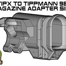 tippmann tipx 98 mag adaptador de lado vários magfed paintball desporto ao ar livre 3d print model - Mito3D