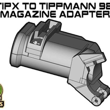 tippmann tipx 98 mag adapter various magfed paintball sport outdoors 3d print model - Mito3D