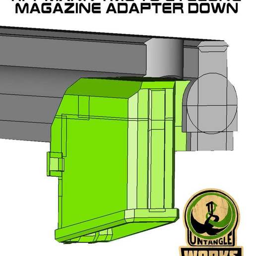 tippmann tmc cyclone magazine down adapter various sport outdoors x7 phenom a5 paintball magfed 3D print model - Mito3D