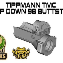 tippmann tmc drop down 98 buttstock adapter various sport outdoors paintball magfed 3d print model - Mito3D