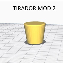 tirador cónico mod02 3d print model - Mito3D
