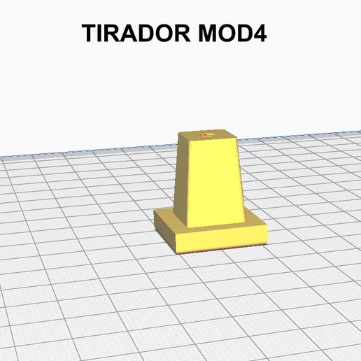 tirador cuadrado mod04 3D print model - Mito3D