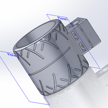 pneu pode titular ferramenta lata porta bicicleta de moto podem 3d print model - Mito3D
