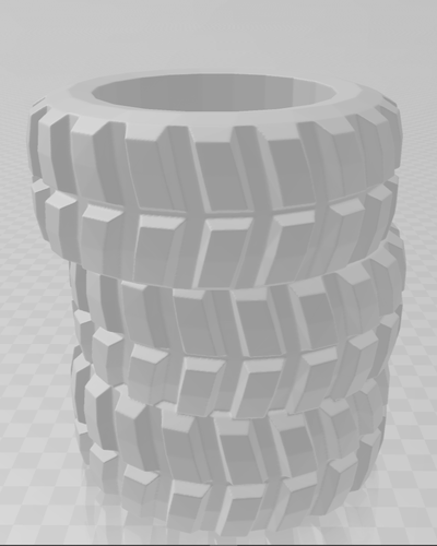 pneu pile jeu pneus terrain 3d print model - Mito3D