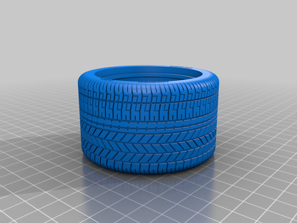 pneu pirelli pzero f40 Ferrari escala modelo pneus 3d impressão 3d print model - Mito3D