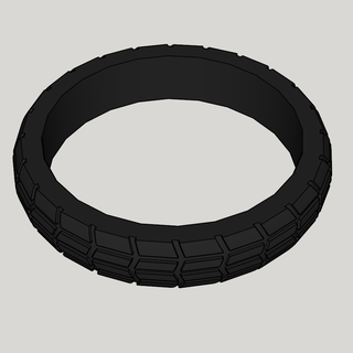 tire ring jewelry mode simple original mechanics 3d print model - Mito3D