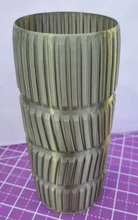 tire tread vase tire vase decor  3d print model - Mito3D