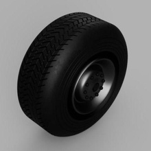 pneu vários de ônibus carro caminhão roda 3d print model - Mito3D