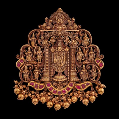 tirupati balaji dios pendat stl 3d modelo joyería joya señor sri venkateswara 3d print model - Mito3D