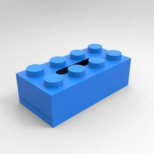 caixa de tecido vários lego brinquedo criança a casa úteis propósito gadget lenço auditório banheira quarto 3d print model - Mito3D