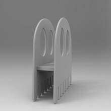 tessuto titolare supporto fantasma fan portatore fazzoletti accessorio domestico 3d print model - Mito3D