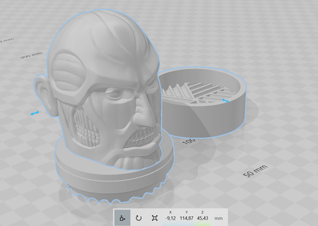 titan colossal grinder shredder 3d print model - Mito3D
