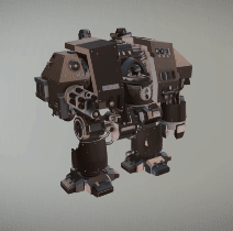 titã encouraçado jogo guerra jogos 42k robô martelo imenso maciço rpg voidwalker warforged tiranos 3d print model - Mito3D