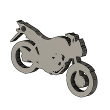 titán llave anillo motocicleta artilugio llavero 3d print model - Mito3D
