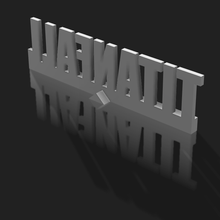 titanfall logo 3d print model - Mito3D