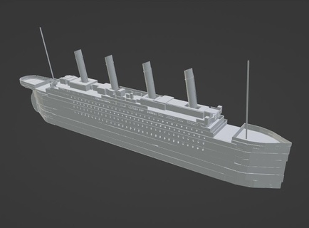 titanik 3d model 3d print model - Mito3D