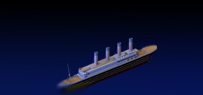 titanic boat 3d print model - Mito3D