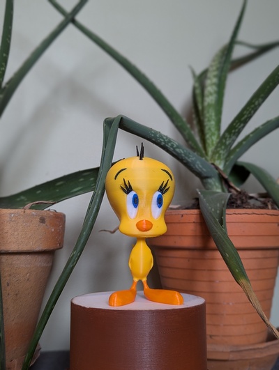 titi kunst 3d modell looney melodien drucken charakter figur sammlung dekoration auflösung 3d print model - Mito3D