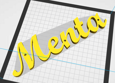 title mint letters peluker text design 3d 3d print model - Mito3D