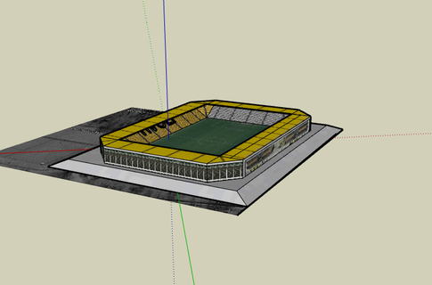 tivoli aachen stadion 3d print model - Mito3D