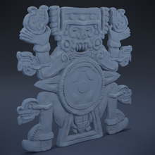 tlaltecuhtli Aztek Tanrı Antik Maya tapınak şakak mabet harabe mezar piramit Meksika arkeoloji eski heykel anıt Tarih tarihi dekorasyon Sanat heykeller 3d print model - Mito3D