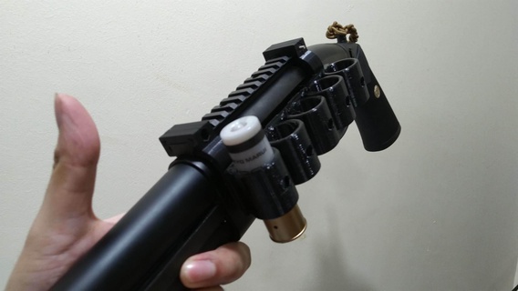 tm m870 violeur fusil pompe coquille titulaire soutien airsoft 3d print model - Mito3D