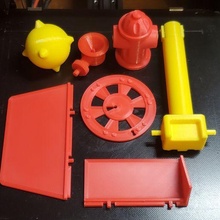 tmnt 1989 sewer lair playset accessories art toy parts teenage mutant ninja turtles fire hydrant manhole elevator radar 3d print model - Mito3D