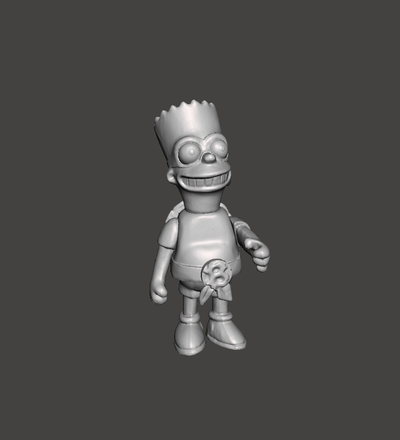 tmnt bart simpson game los simpons lisa homero homer marge maggie pizza springfield mattel toy 3d print model - Mito3D