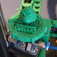 tmnt extrudeuse bouton ender 3 v2 outil adolescent mutant ninja tortues 3d print model - Mito3D