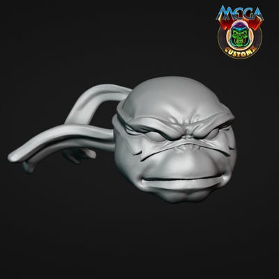 tmnt tête 5 motu origines cicatrice maîtrise of univers jouets he man squelette 3d print model - Mito3D