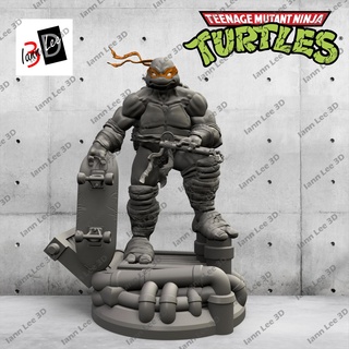 tmnt michelangelo mike ninja turtle fan art turtles mutant rafael teenager brothers leo donatello 3d print model - Mito3D