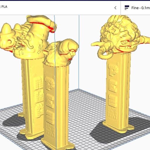 tmnt pez 4 pack krang rocksteady pizzaface splinter ninja turtles technodrome bebop april irma 3D print model - Mito3D