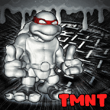 tmnt gioco tartaruga ninja adolescente mutante verde rosso blu arancia viola 3d print model - Mito3D