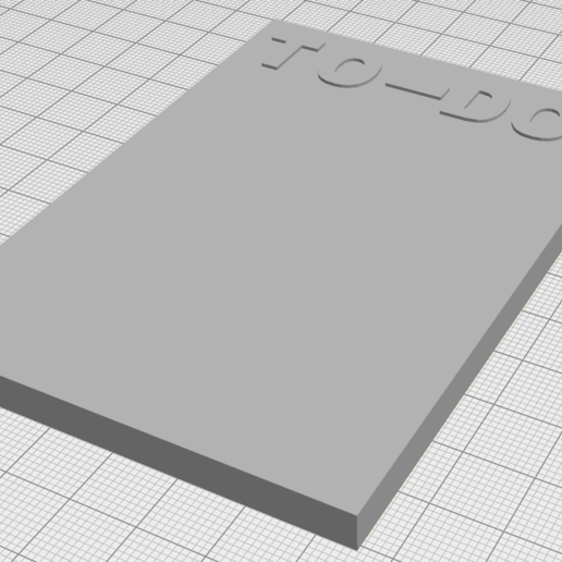 to-do home 3D print model - Mito3D