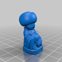le crapaud de bouddha art mario pop-bouddha toadstool sculptures 3d print model - Mito3D