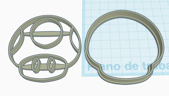 Kröte Mario Cutter Schimmel Kekse 3d print model - Mito3D