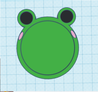 toad mirror holder cute Fashion holder mirror mirror toad frog cute kawaii porta  3d print model - Mito3D