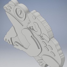 Kröte Form Kunst moule 3d print model - Mito3D