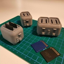tost makinası sd kart Kulp destek hafıza card USB bilgisayar ev mutfak ofis komik orijinal hediye 3d print model - Mito3D