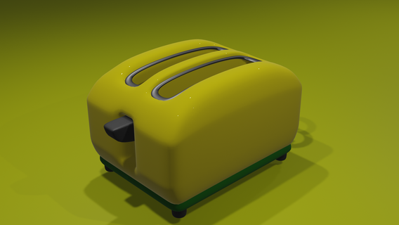 toasterkeychain keychain toaster bread breakfast food 3d print model - Mito3D