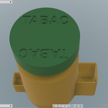 tobacco pot box various 3d print model - Mito3D